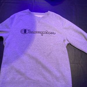 LARGE GREY CHAMPION CREWNECK